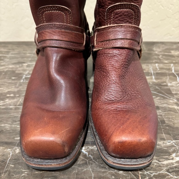 Frye Belted Leather Harness Boots - Picture 7 of 11